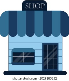 Beautiful professional storefront design on a white background