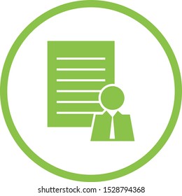 Beautiful Profile data Vector Glyph icon