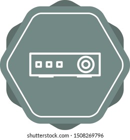 Beautiful Projector vector line icon