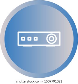 Beautiful Projector vector line icon