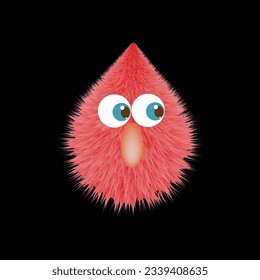 Beautiful puffy cartoon vector file