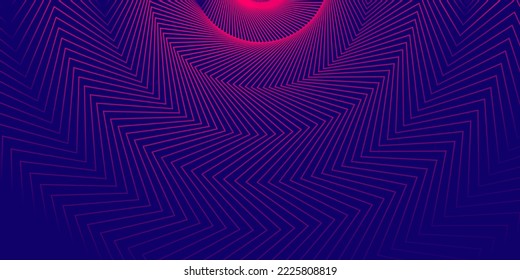 Hermoso fondo morado con líneas curvas. Plantilla mínima de diseño para tecnología, ciencia, música y presentación. Vector, 2022-2023