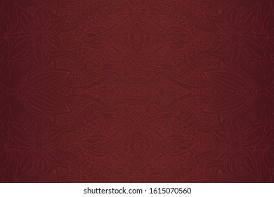 Beautiful purple background with linear abstract seamless pattern