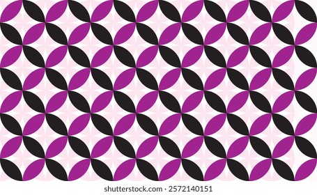 Beautiful purple and black vintage retro pattern. Design for wallpaper background, clothing, wrapping, Batik fabric illustration.