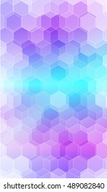 beautiful purple, blue hexagonal background. vector illustration. polygonal pattern. design for banner, presentation, wallpaper.