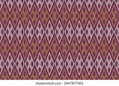 Beautiful purple colour geometric fabric background. Textile pattern. Print design. Graphic design. Vector pattern. Geometric pattern. Seamless fabric pattern. Blue fabric. Repeating textile. Craft.
