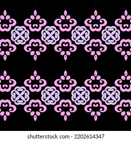 beautiful purple ethnic style border design seamless pattern arabic background art