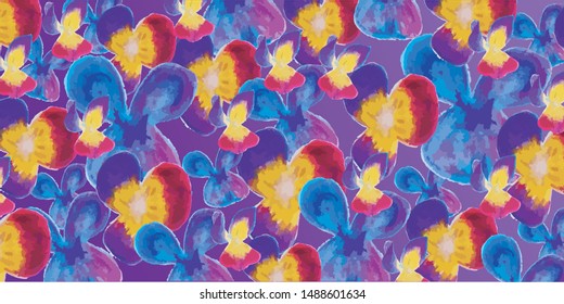 beautiful purple floral pattern background