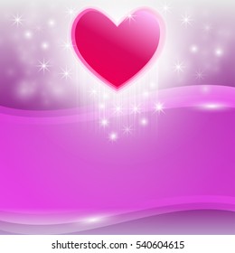 Beautiful purple heart background abstract Vector Illustration