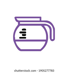 beautiful purple jug vector design