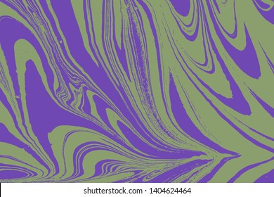Beautiful purple marble pattern. Art in color. Ebru- Turkish paper. Abstract art wallpaper. Acrylic painting. For trendy background, posters, cards and invitations. Vector.
