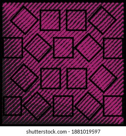 beautiful purple pattern with black squar