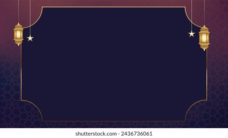 Beautiful Purple Ramadan Promotion Background