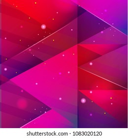 Beautiful purple red abstract background with geometric shapes.