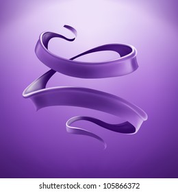 Beautiful Purple Ribbon