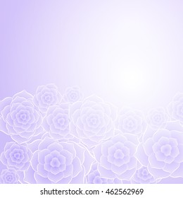 Beautiful purple rose flower background. EPS10 vector.