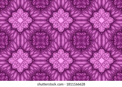 Beautiful purple web background with abstract seamless tile pattern