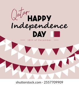 Beautiful Qatar Independence Day Post Design