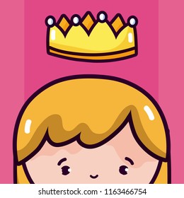 Beautiful queen cartoon