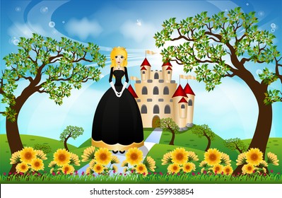 Beautiful Queen and Castle