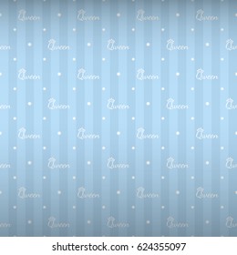 Beautiful queen seamless pattern