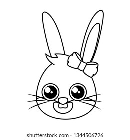 beautiful rabbit female easter character