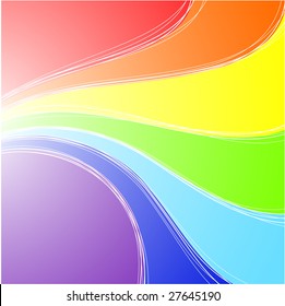 Beautiful rainbow background. Vector illustration.