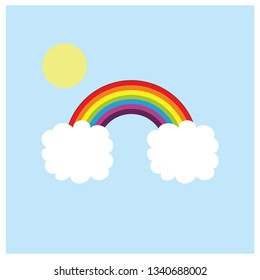 beautiful rainbow clouds
