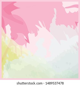 beautiful rainbow color for scarf design with watercolor style 