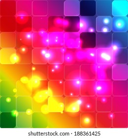 beautiful rainbow forms color vector illustration