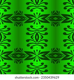 Hermoso color gradiente arcoiris sin fisuras batik étnico adorno de día para el fondo del patrón textil de moda 