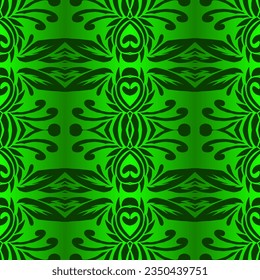 Schöne Farbvariante mit Regenbogen, nahtlos batik, ethnische Dayak-Ornament für Modetextilien-Hintergrund 