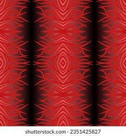 Schöne Farbvariante mit Regenbogen, nahtlose Blumenlinie Art Batik Ethnische Dayak-Ornament für Modetextilmuster-Hintergrund 