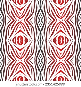 Hermoso color gradiente arcoíris sin fisuras flor línea de arte batik étnico dayak adorno para el fondo de moda de patrón textil 