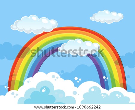 Similar – Foto Bild Rainbow. Sommer Urelemente