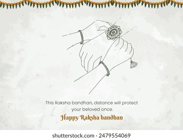 Beautiful Rakshabandhan festival vector illustration design

