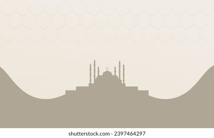 Beautiful Ramadan Banner Vector Design With Mosque And Islamic Ornaments In Arabic Style With Beautiful Decoration And In Islamic Muslim Moment Mubarak Fasting Season