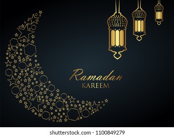 Beautiful Ramadan Kareem abstract design. 