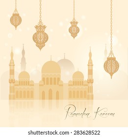 Beautiful ramadan kareem background 