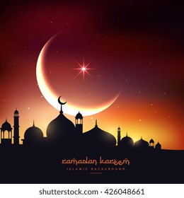 beautiful ramadan kareem background