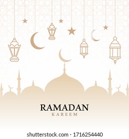 Beautiful Ramadan Kareem Decorative Festival Card