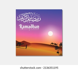 Beautiful ramadan kareem design vector 