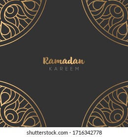beautiful ramadan kareem greeting card design