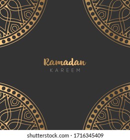 beautiful ramadan kareem greeting card design