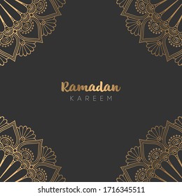 beautiful ramadan kareem greeting card design
