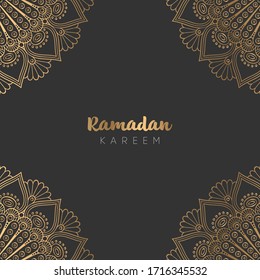 beautiful ramadan kareem greeting card design
