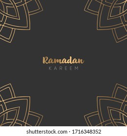 beautiful ramadan kareem greeting card design