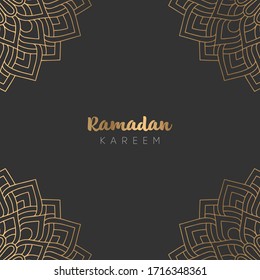 beautiful ramadan kareem greeting card design