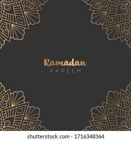 beautiful ramadan kareem greeting card design