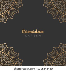beautiful ramadan kareem greeting card design